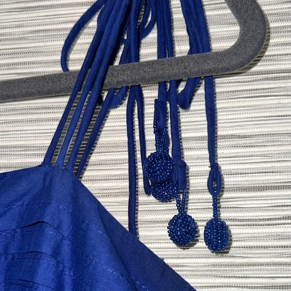 Farm Rio Blue Lace Sleeveless Maxi Dress Sz. M - Picture 8 of 11